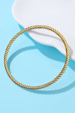 18K NON-TARNISH WATERPROOF STAINLESS STEEL BANGLE |40B5237