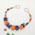 GAME DAY Letter Beaded Bag Charm Chain