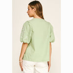 EMBROIDERED PEASANT BLOUSE