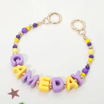 GAME DAY Letter Beaded Bag Charm Chain