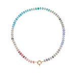 Natural Stone Semi-Precious Glass Mixed Necklace | 40NK9659