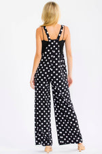 Polka Dot Wide Leg Jumpsuit J6359