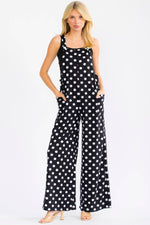Polka Dot Wide Leg Jumpsuit J6359