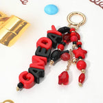 GAMEDAY Star Beads Beaded Drop Keychain Bag Charm