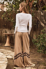 Acid Washed Wide Leg Pants