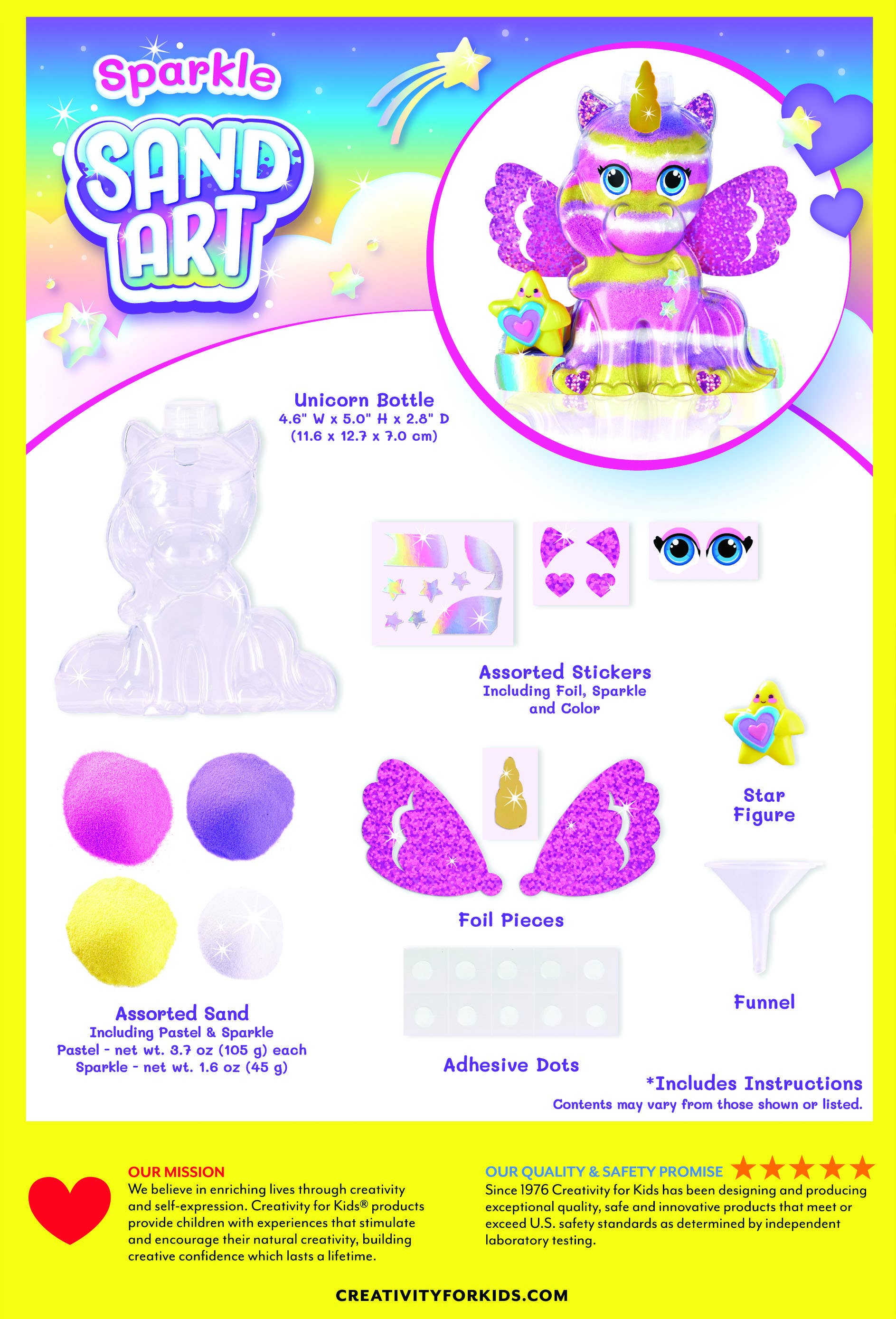 Sparkle Sand Art Unicorn DIY Craft Kit for Kids