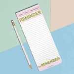 Reminder to Remember Make-a-List Pad