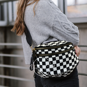 Farah Fanny Pack Shoulder Sling Bag - Checkered