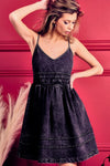 Sleeveless Washed Denim Mini Dress Bibi