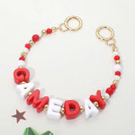 GAME DAY Letter Beaded Bag Charm Chain