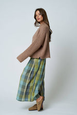MOCK NECK LONG SLEEVE OVERSIZED KNIT SWEATER