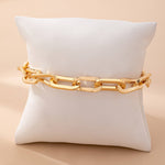 Bold Chunky Gold Link Bracelet | 80B1676