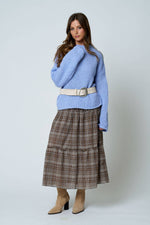 MOCK NECK LONG SLEEVE OVERSIZED KNIT SWEATER