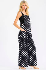 Polka Dot Wide Leg Jumpsuit J6359