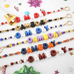 GAME DAY Letter Beaded Bag Charm Chain