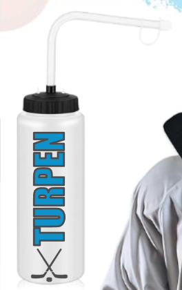 Liter Sports Water Bottle W/long Straw