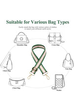 Game Day Striped Crossbody Shoulder Bag Strap
