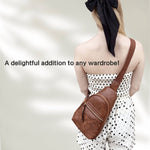 Jane Hibiscus Sling Bag, Vintage Tooled Vegan Leather Bag