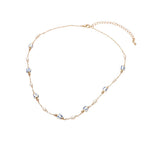 Ceramic Ball Pearl Link Chain Necklace