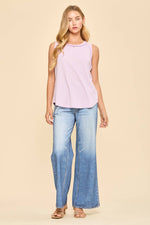 Round Neck Knit Tank Top