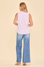 Round Neck Knit Tank Top