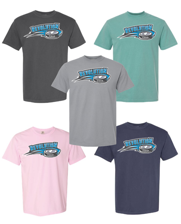 Revolution Short Sleeve Tee Comfort Colors Puck Logo