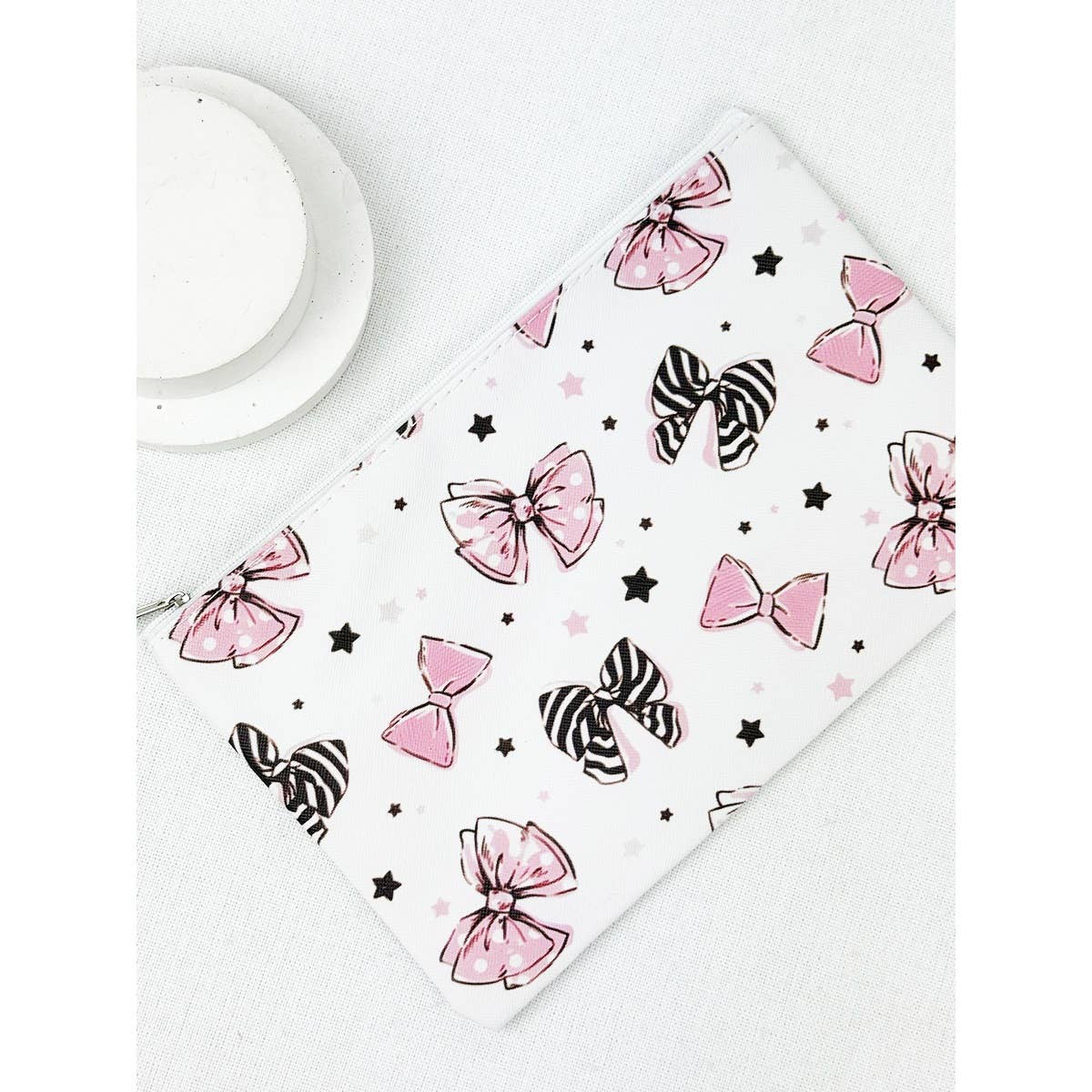 Adorable Bow Theme Coin Purse with Key Ring