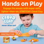 Sensory Mini Play Kit Jar with Cloud Clay: Construction Them