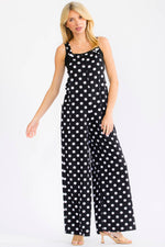 Polka Dot Wide Leg Jumpsuit J6359