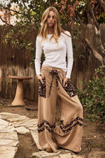 Acid Washed Wide Leg Pants