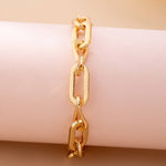 Bold Chunky Gold Link Bracelet | 80B1676