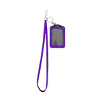 Bling Studded Lanyard ID Window Card Holders with Straps