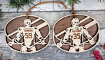 Hockey Ornament - Double Layer